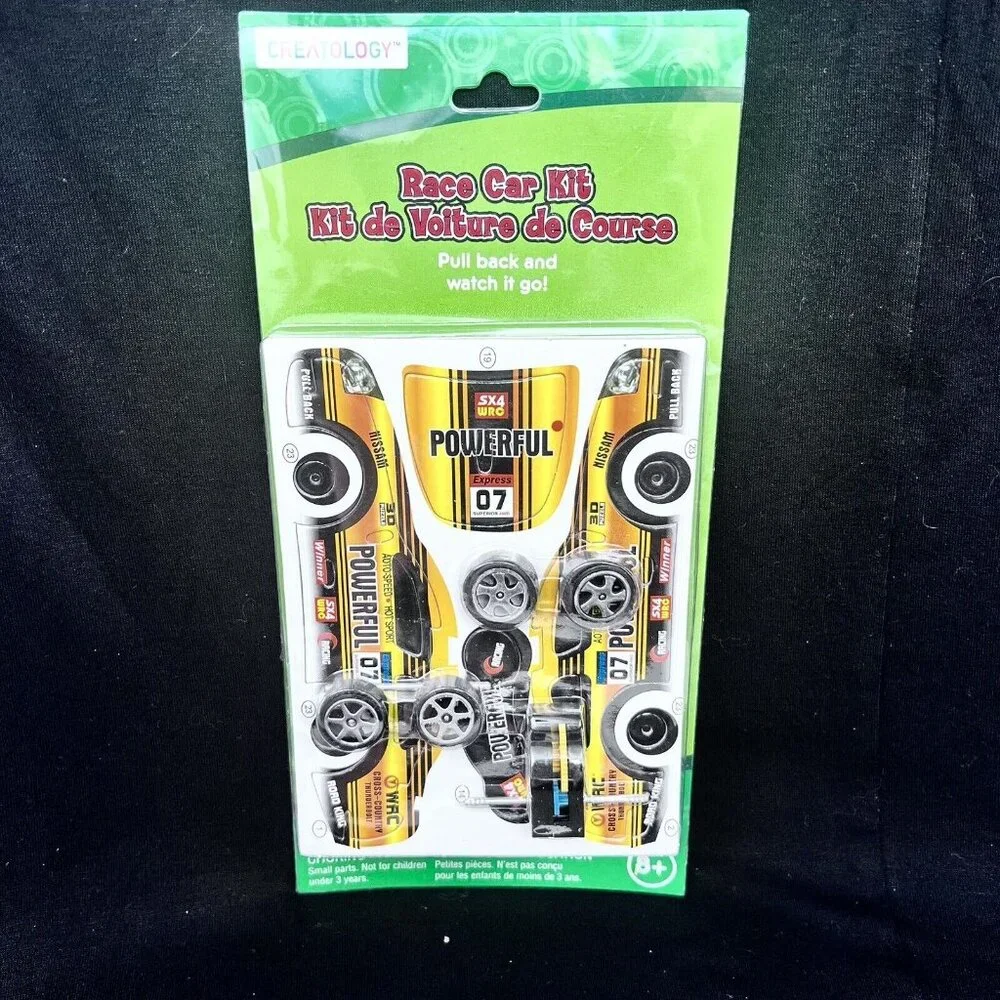 9 pack Creatology‎ Race Car Kits (Yellow, Blue  & Black Car) - BRAND NEW!! Party